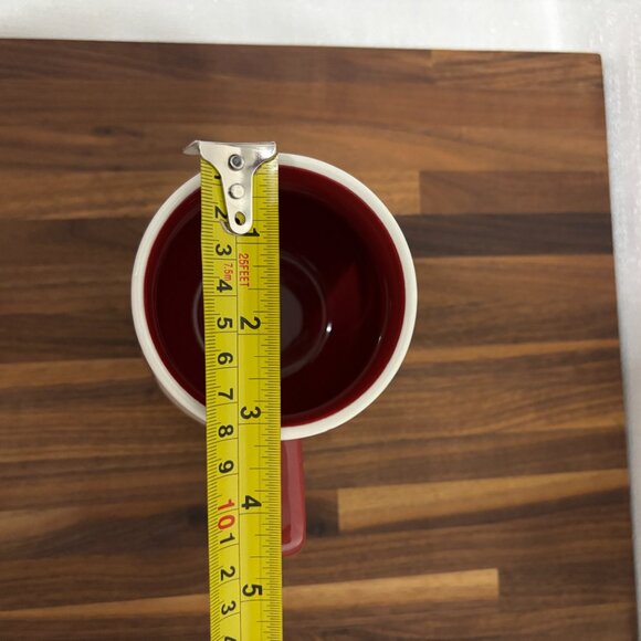 Chelsea Bistro 16oz Mug Mushrooms & Butterflies Red Handle Nature Cottagecore - Picture 11 of 11